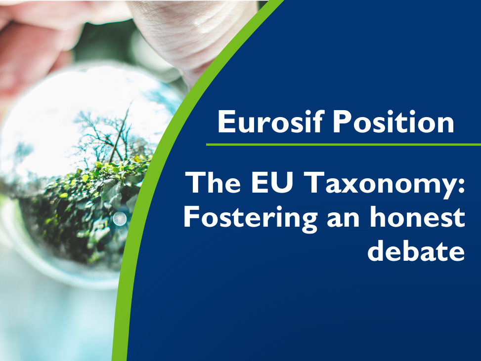 Position paper Taxonomy by Eurosif