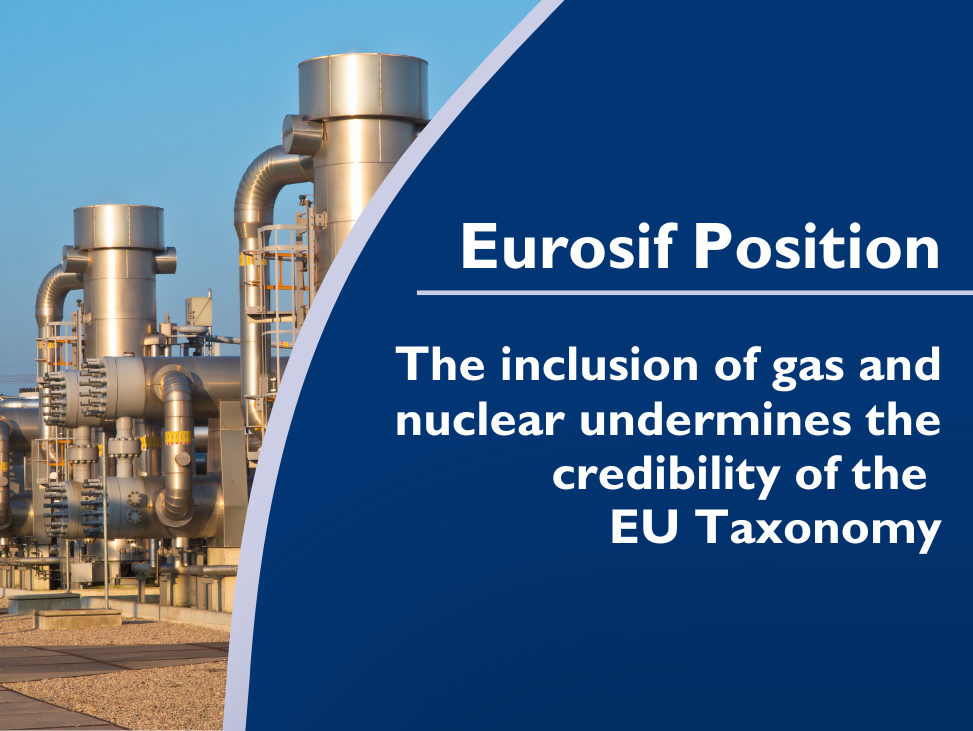 The inclusion of gas and nuclear undermines the credibility of the EU Taxonomy