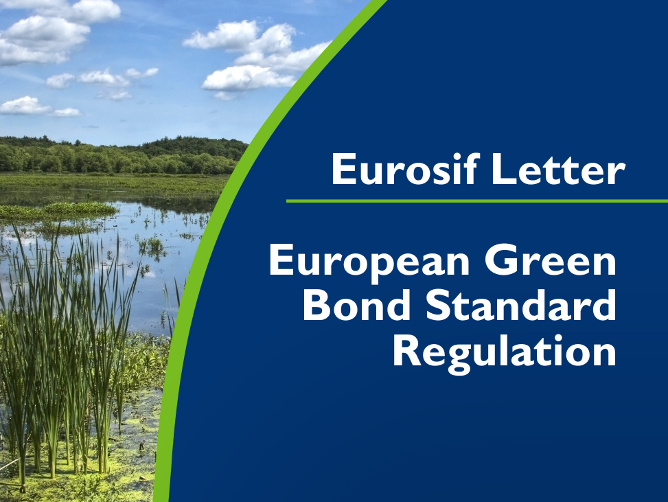 Eurosif letter to policymakers on the EU GBS