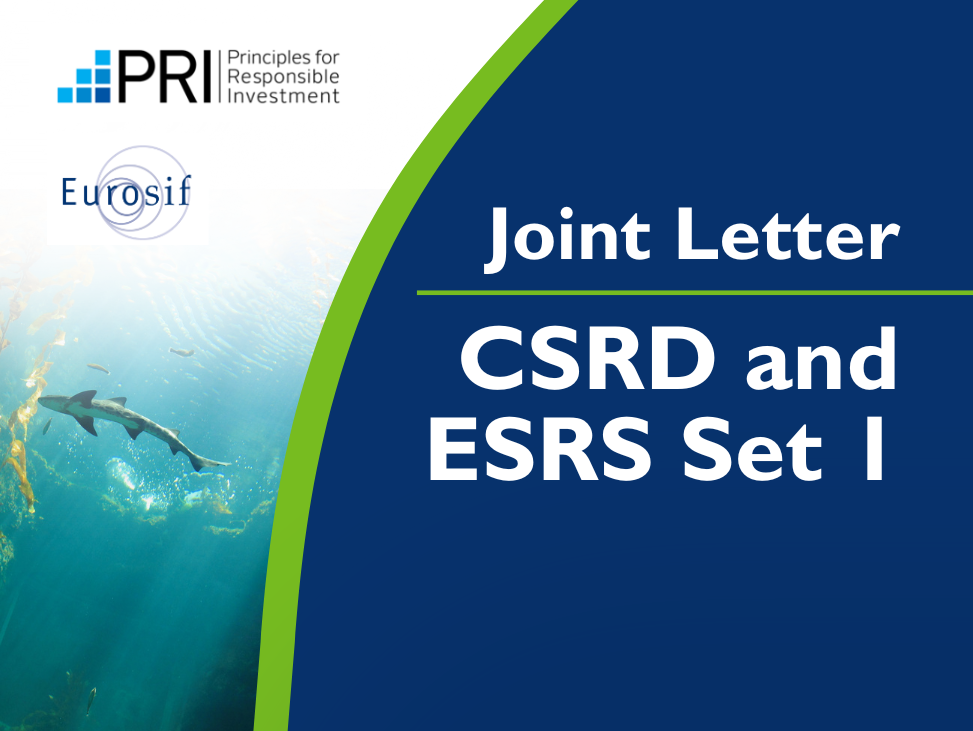 Joint letter to the European Commission on the CSRD and ESRS Set 1