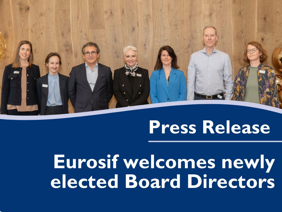 Eurosif welcomes newly elected Board Directors